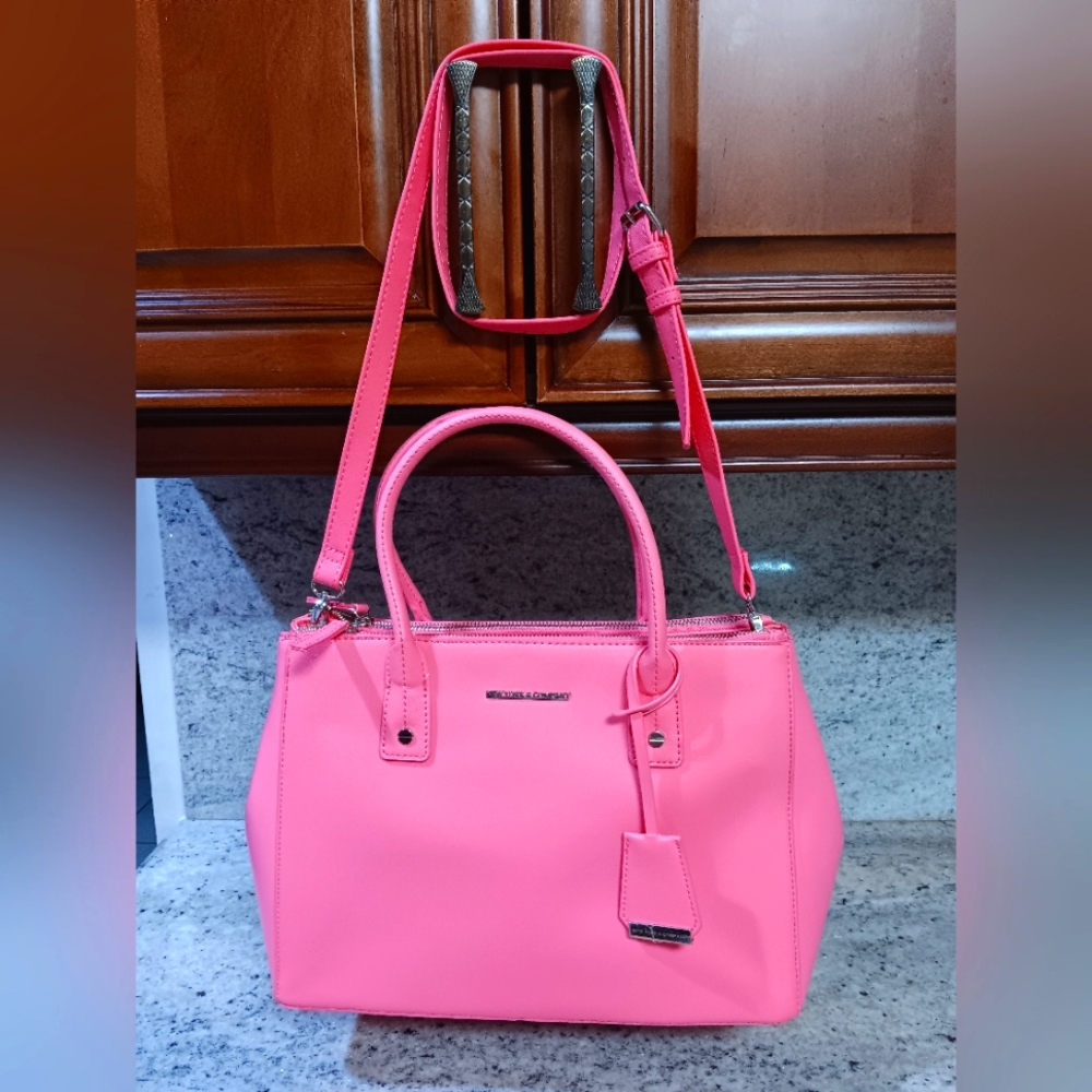 Gorgeous!! New York And Company Woman's Fashion Tote Bag, Pink EUC